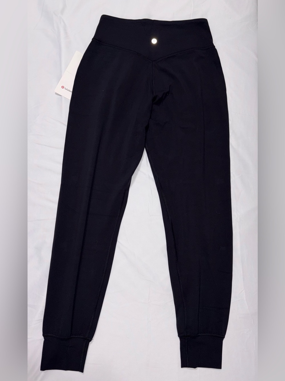 NWT*LULULEMON*SIZE 6* ALIGN HIGH RISE JOGGER*AUTHENTIC*BLACK*$118 RETAIL*25” LNG - Picture 15 of 16